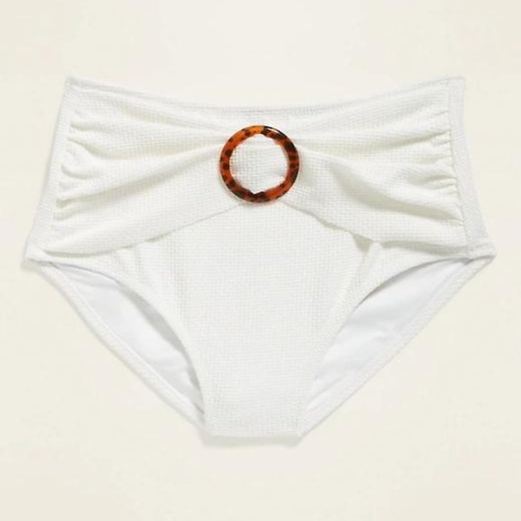 Old Navy Other - High-Waisted Textured-Pique Belted Swim Bottoms